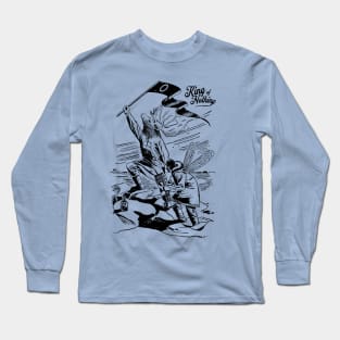 Deer Head Explorer Plants a Flag of discvery Long Sleeve T-Shirt